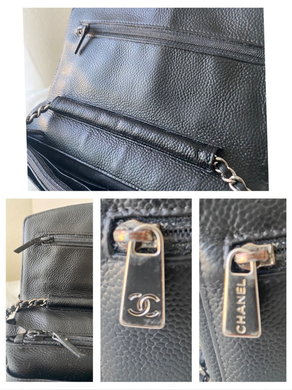 ❤️ CHANEL Caviar Timeless CC Wallet on Chain - Picture 13 of 17